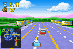 The Simpsons - Road Rage Screenshot 1